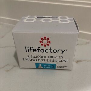 Lifefactory Silicone Nipples Stage 2 & stage 3